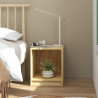 Szafki nocne, 2 szt., 35,5x33,5x41,5 cm, lite drewno sosnowe
