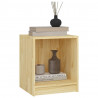 Szafki nocne, 2 szt., 35,5x33,5x41,5 cm, lite drewno sosnowe