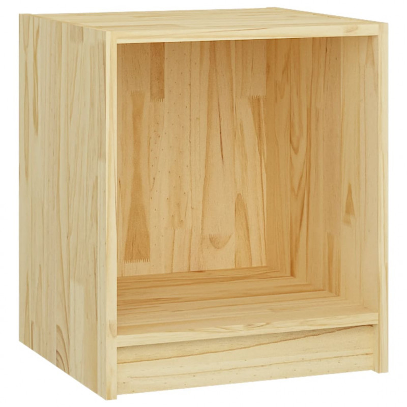 Szafki nocne, 2 szt., 35,5x33,5x41,5 cm, lite drewno sosnowe