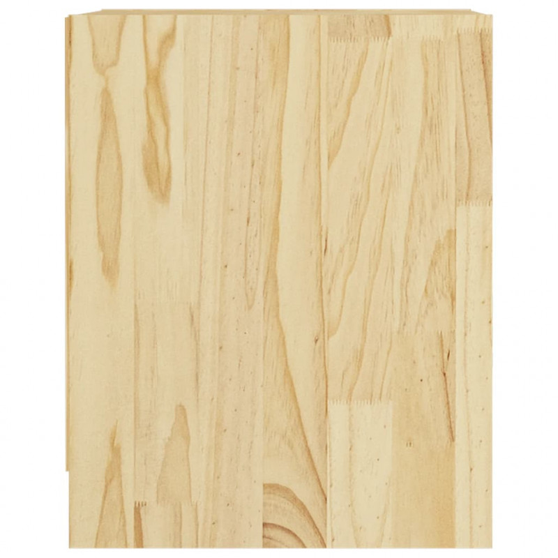 Szafki nocne, 2 szt., 35,5x33,5x41,5 cm, lite drewno sosnowe