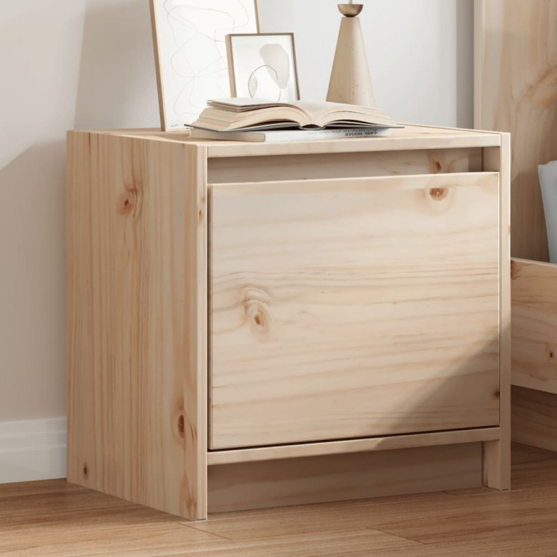 Szafka nocna, 40x30,5x40 cm, lite drewno sosnowe