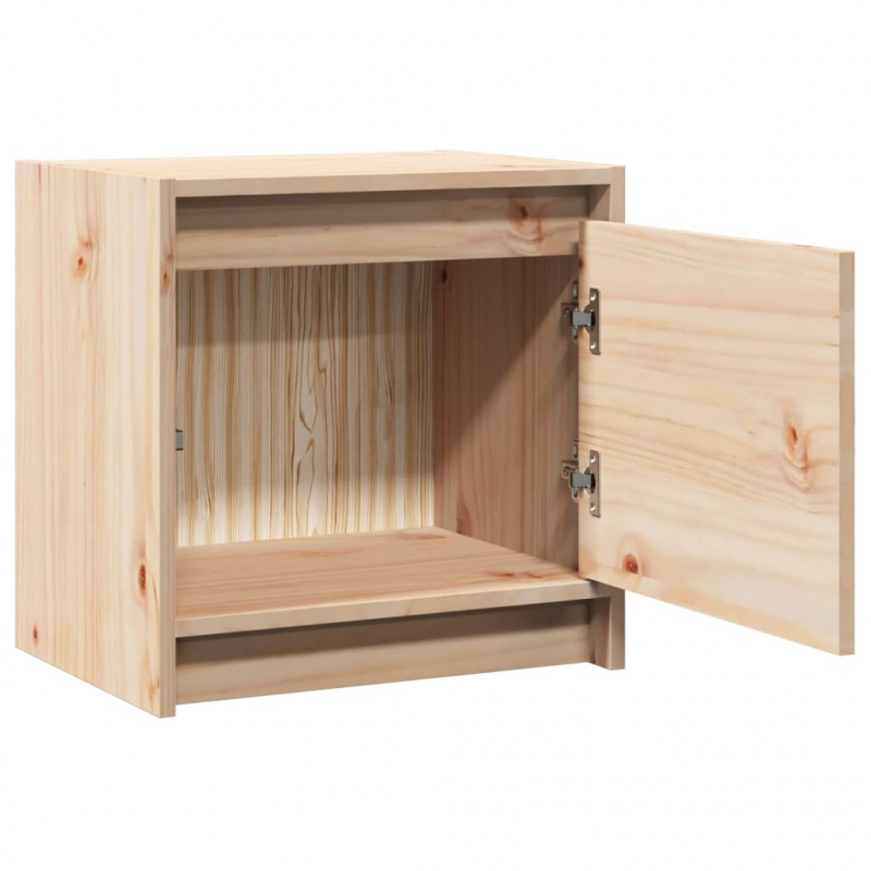 Szafka nocna, 40x30,5x40 cm, lite drewno sosnowe