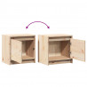 Szafka nocna, 40x30,5x40 cm, lite drewno sosnowe