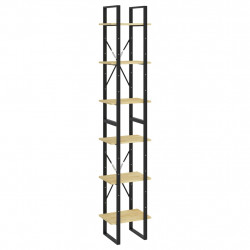 Wysoki regał, 40x30x210 cm, lite drewno sosnowe