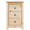 Szafki nocne, 2 szt., 40x35x61,5 cm, lite drewno sosnowe