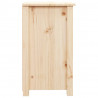 Szafki nocne, 2 szt., 40x35x61,5 cm, lite drewno sosnowe