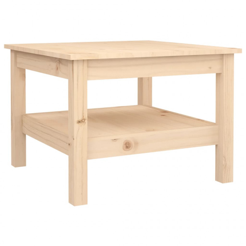 Stolik kawowy, 55x55x40 cm, lite drewno sosnowe