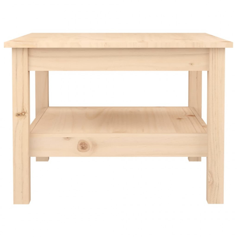 Stolik kawowy, 55x55x40 cm, lite drewno sosnowe