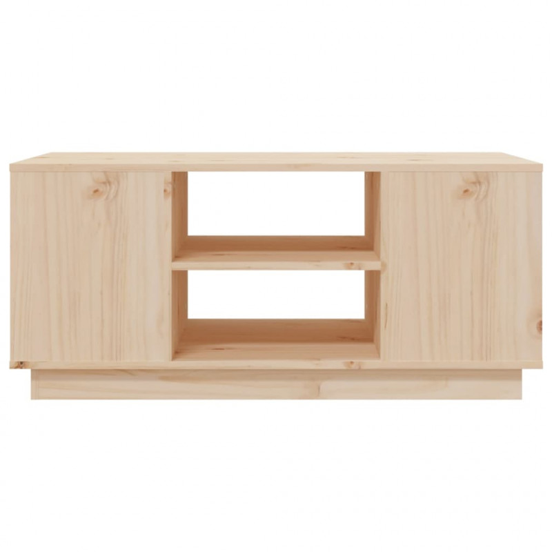 Stolik kawowy, 90x49x40,5 cm, lite drewno sosnowe