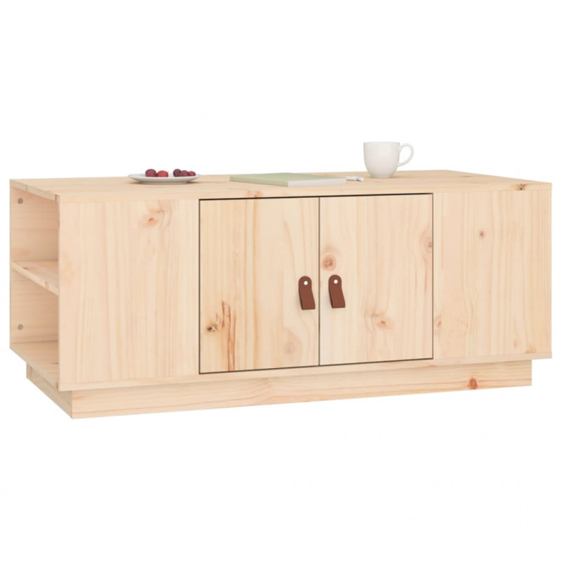Stolik kawowy, 100x50x41 cm, lite drewno sosnowe
