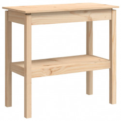 Stolik konsolowy, 80x40x75 cm, lite drewno sosnowe
