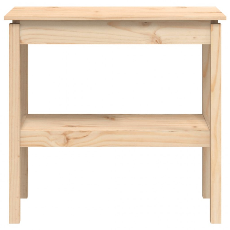 Stolik konsolowy, 80x40x75 cm, lite drewno sosnowe