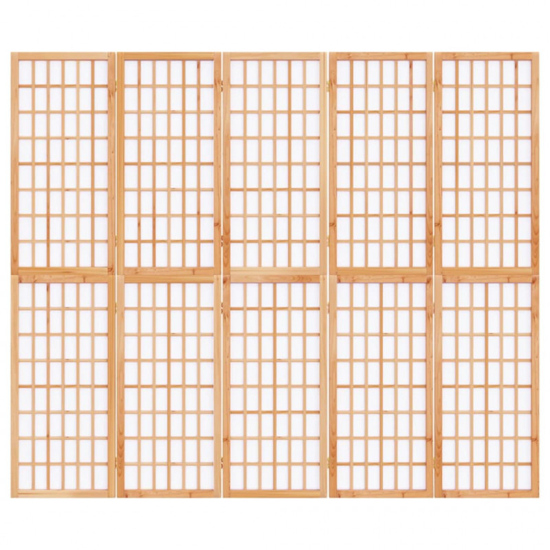 Składany parawan 5-panelowy w stylu japońskim, 200x170 cm