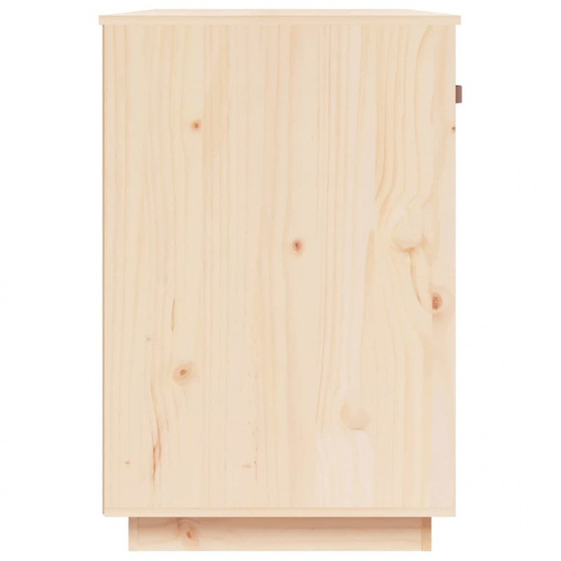 Biurko, 95x50x75 cm, lite drewno sosnowe