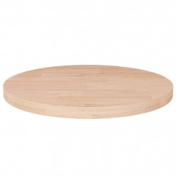 Okrągły blat do stolika, Ø30x2,5 cm, surowe drewno dębowe