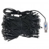 Sztuczna choinka z lampkami i bombkami, biała, 180 cm