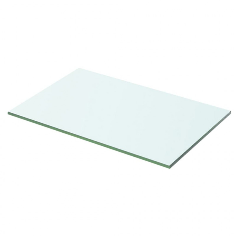 Półki, 2 szt., panel z przezroczystego szkła, 50 x 25 cm