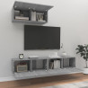 Zestaw 3 szafek TV, szary dąb sonoma, materiał drewnopochodny