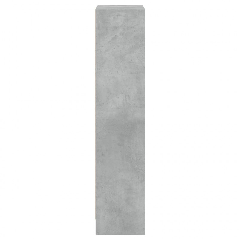 3-poziomowy regał, betonowy szary, 40x24x109 cm