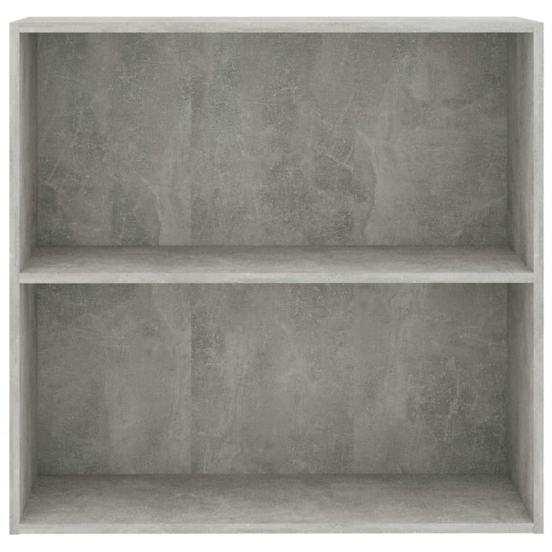 2-poziomowy regał, betonowy szary, 80x30x76,5 cm