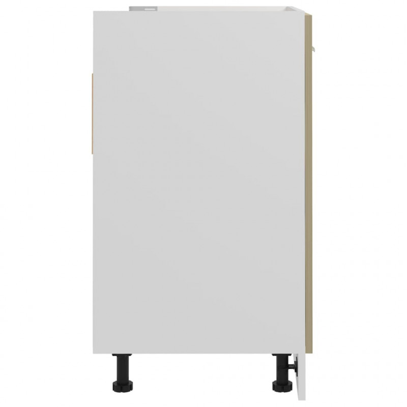 Szafka pod zlewozmywak, kolor dąb sonoma, 80x46x81,5 cm