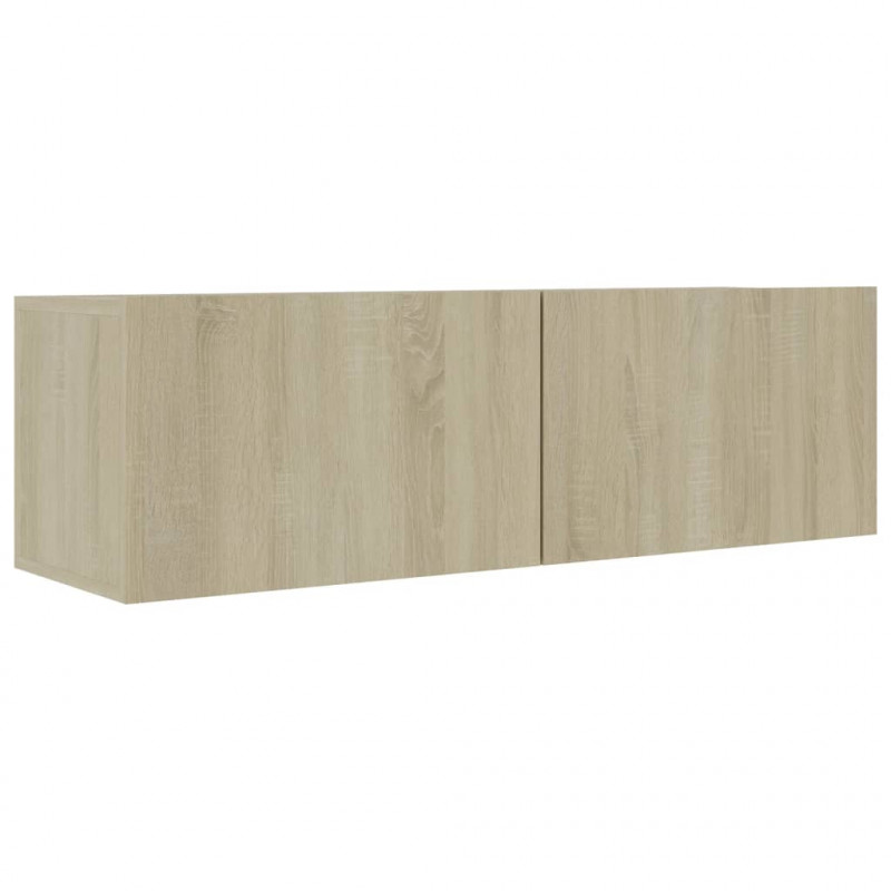 Szafki telewizyjne, 4 szt., dąb sonoma, 100x30x30 cm, płyta