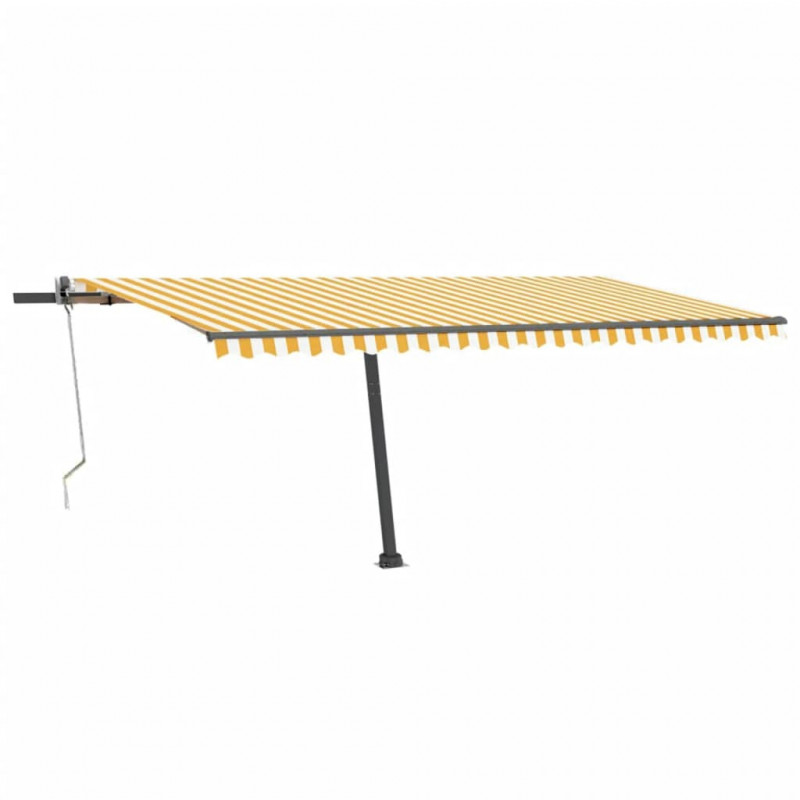 Automatycznie zwijana markiza, LED i czujnik wiatru, 500x300 cm