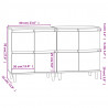 Komody, 2 szt., białe, 60x35x70 cm, materiał drewnopochodny