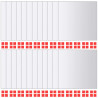 Płytki lustrzane, 48 szt., kwadratowe, szklane