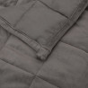 Koc obciążeniowy, szary, 122x183 cm, 5 kg, tkanina