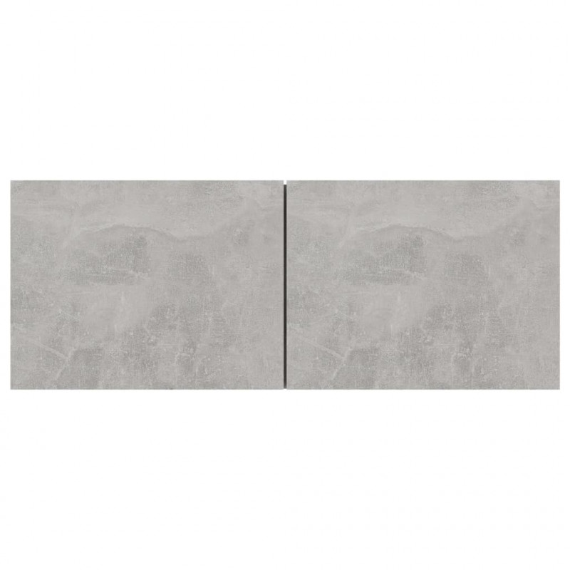 Szafki telewizyjne, 4 szt., szarość betonu, 80x30x30 cm, płyta