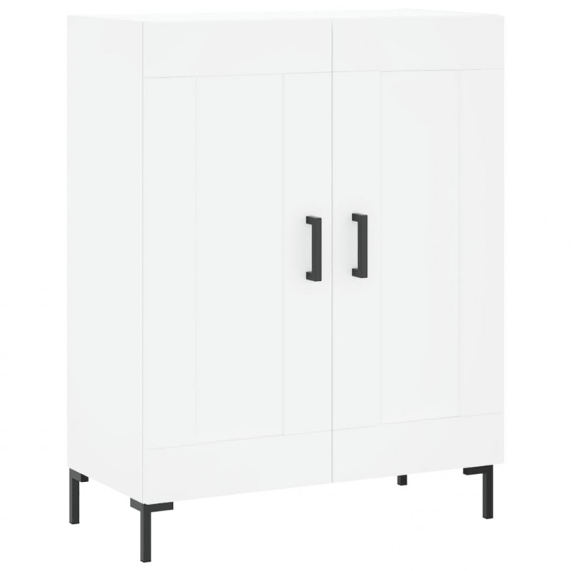 Witrynka, biała, 69,5x34x180 cm, materiał drewnopochodny