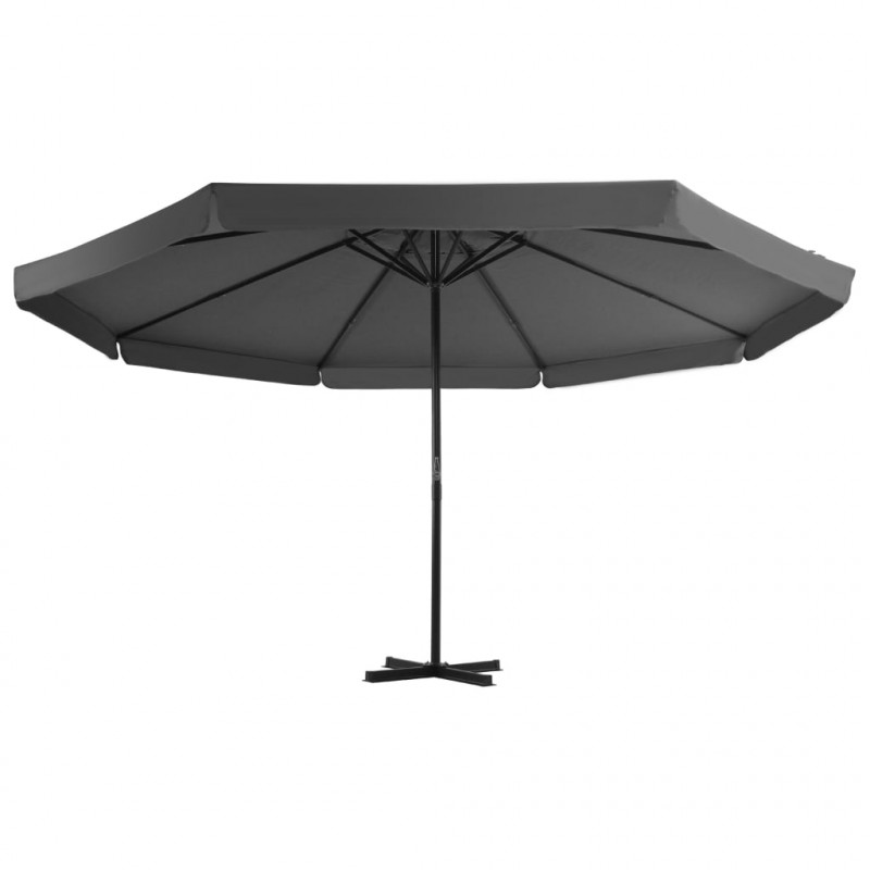 Parasol ogrodowy z przenośną podstawą, antracytowy