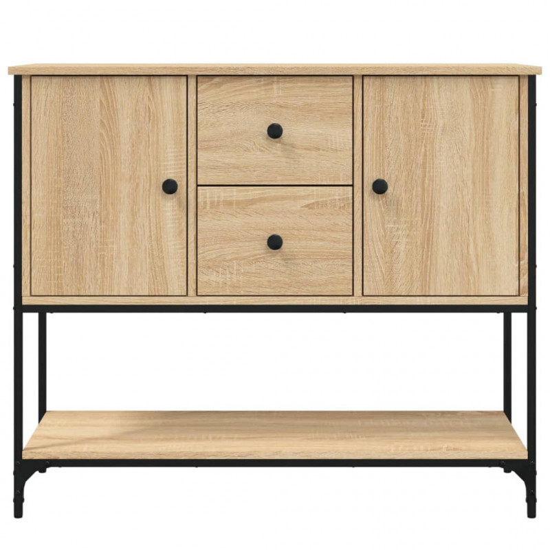 Komoda, dąb sonoma, 100x36x85 cm, materiał drewnopochodny