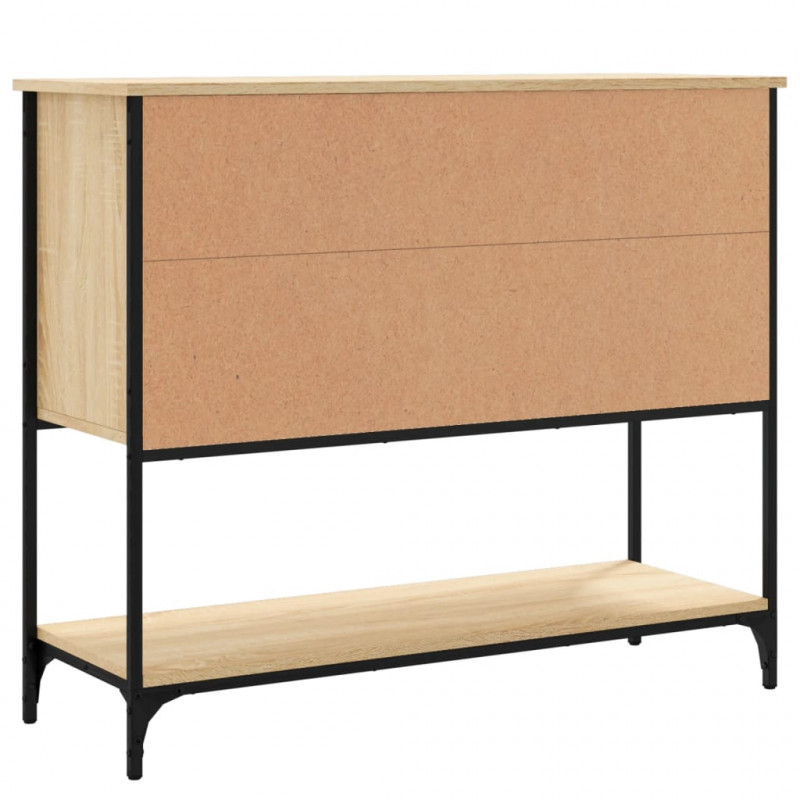 Komoda, dąb sonoma, 100x36x85 cm, materiał drewnopochodny