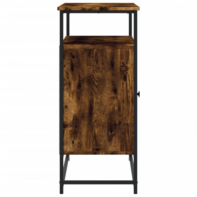 Komoda, przydymiony dąb, 100x35x80 cm, materiał drewnopochodny