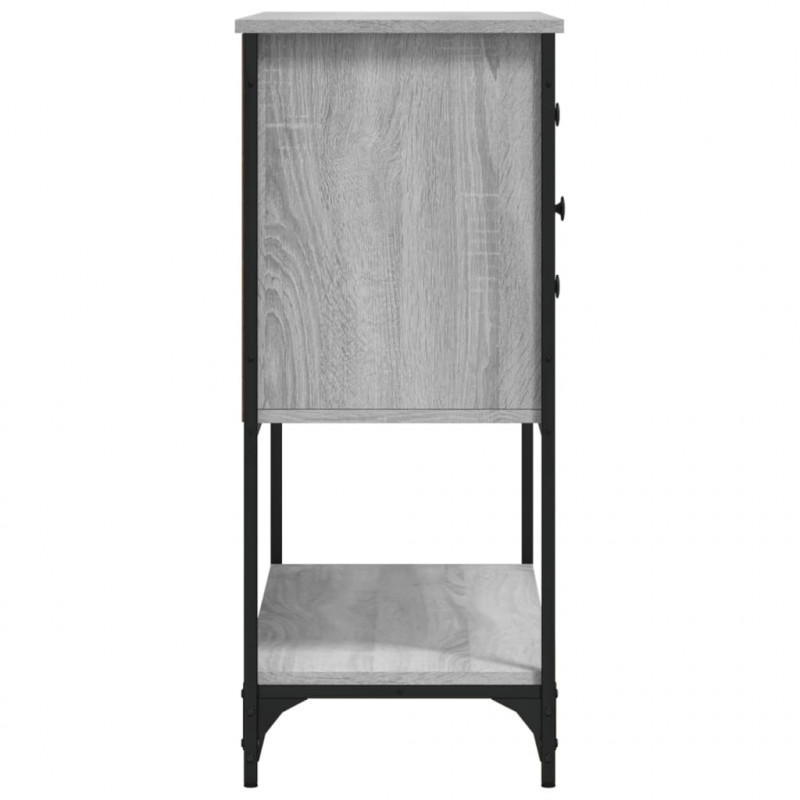 Komoda, szary dąb sonoma, 100x36x85 cm, materiał drewnopochodny