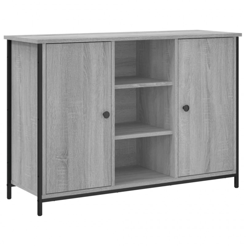 Szafka, szary dąb sonoma, 100x35x70 cm, materiał drewnopochodny