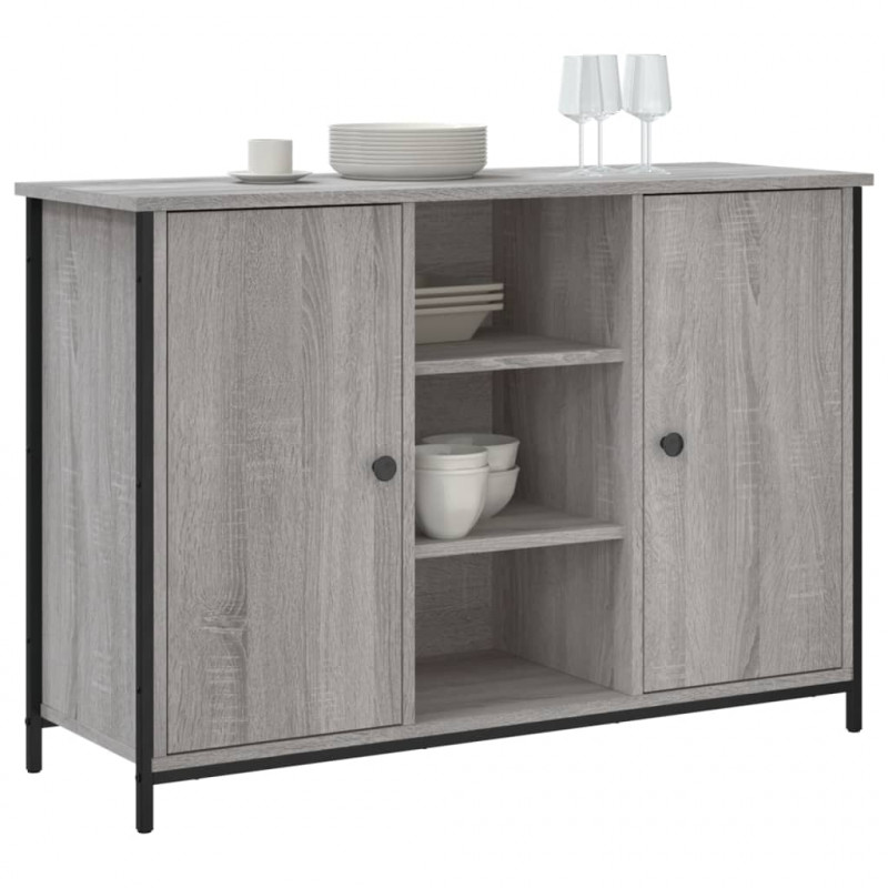 Szafka, szary dąb sonoma, 100x35x70 cm, materiał drewnopochodny