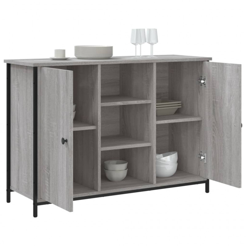 Szafka, szary dąb sonoma, 100x35x70 cm, materiał drewnopochodny