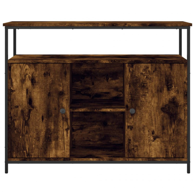 Szafka, przydymiony dąb, 100x35x80 cm, materiał drewnopochodny