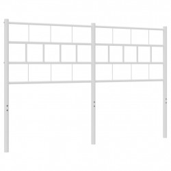 Metalowe wezgłowie, białe, 120 cm