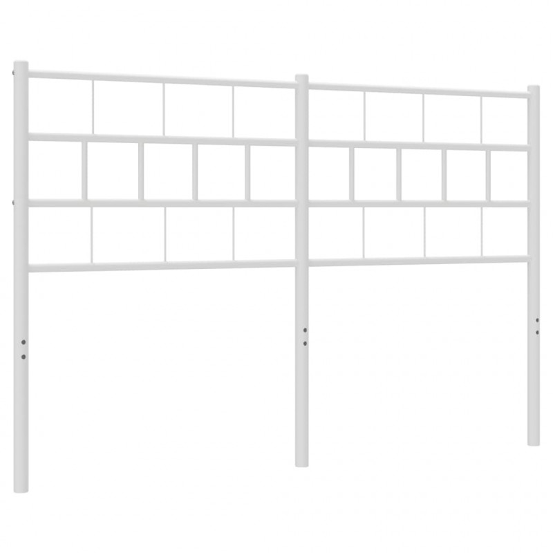 Metalowe wezgłowie, białe, 120 cm