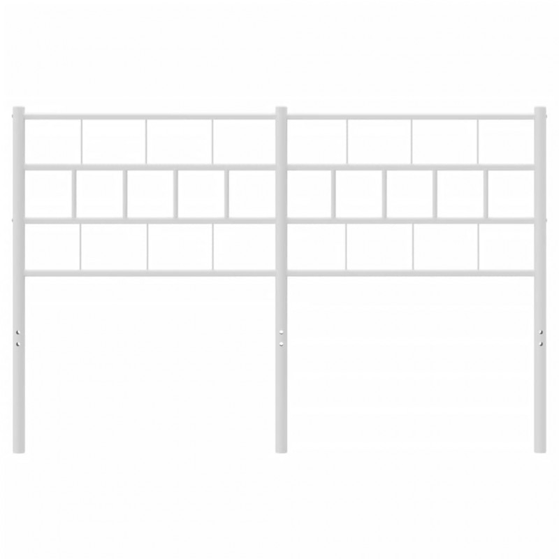 Metalowe wezgłowie, białe, 120 cm