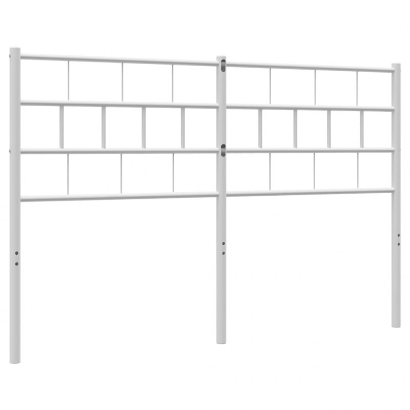 Metalowe wezgłowie, białe, 120 cm