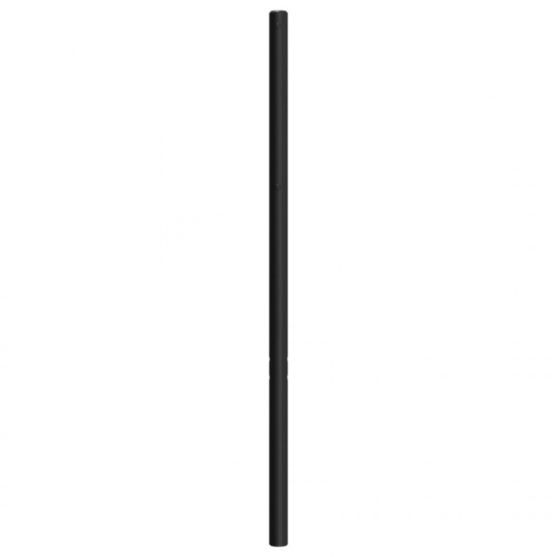 Metalowe wezgłowie, czarne, 107 cm
