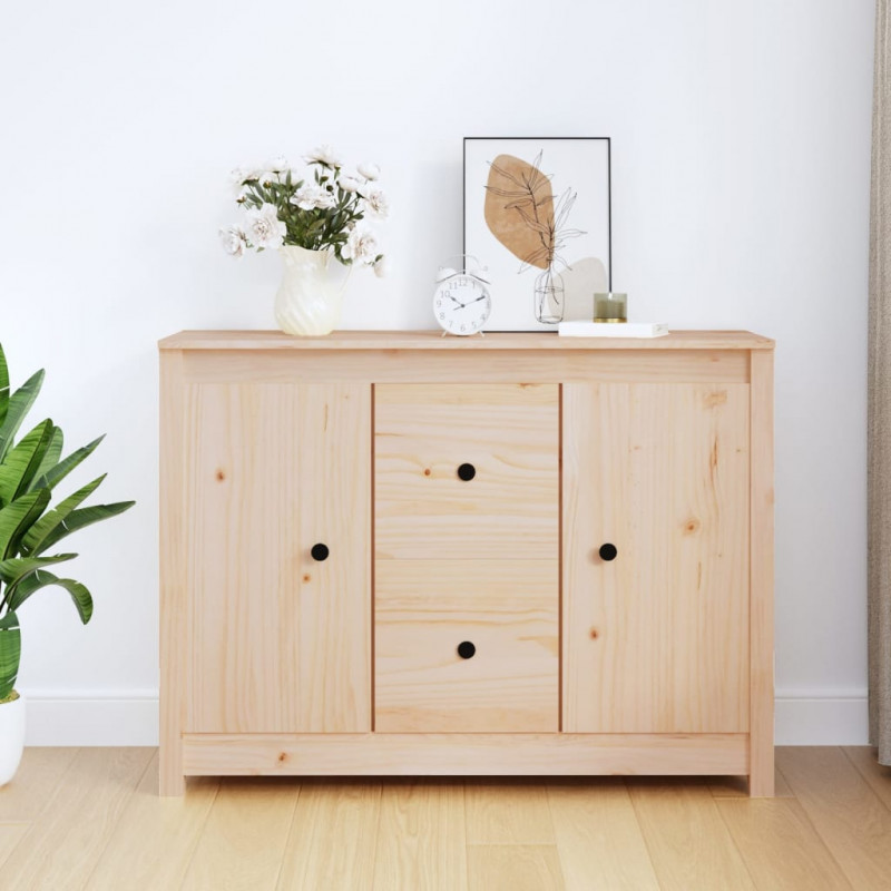 Komoda, 100x35x74 cm, lite drewno sosnowe