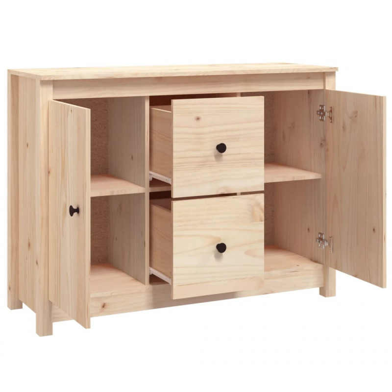 Komoda, 100x35x74 cm, lite drewno sosnowe