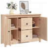 Komoda, 100x35x74 cm, lite drewno sosnowe
