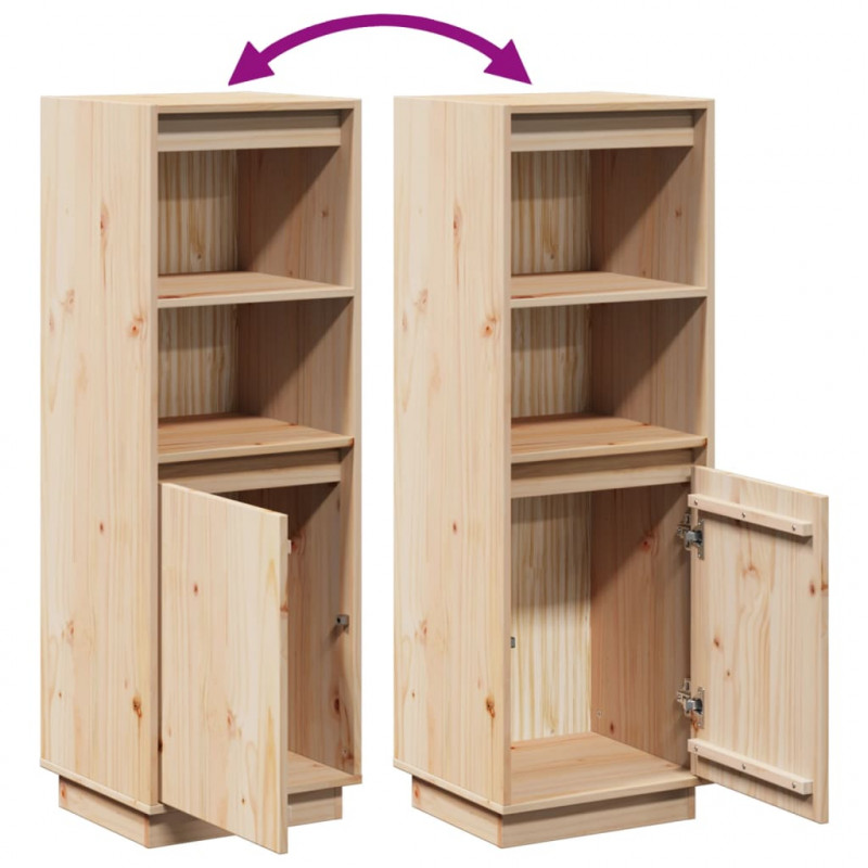 Szafka, 37x34x110 cm, lite drewno sosnowe